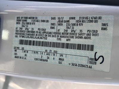 2018 Ford Escape Titanium