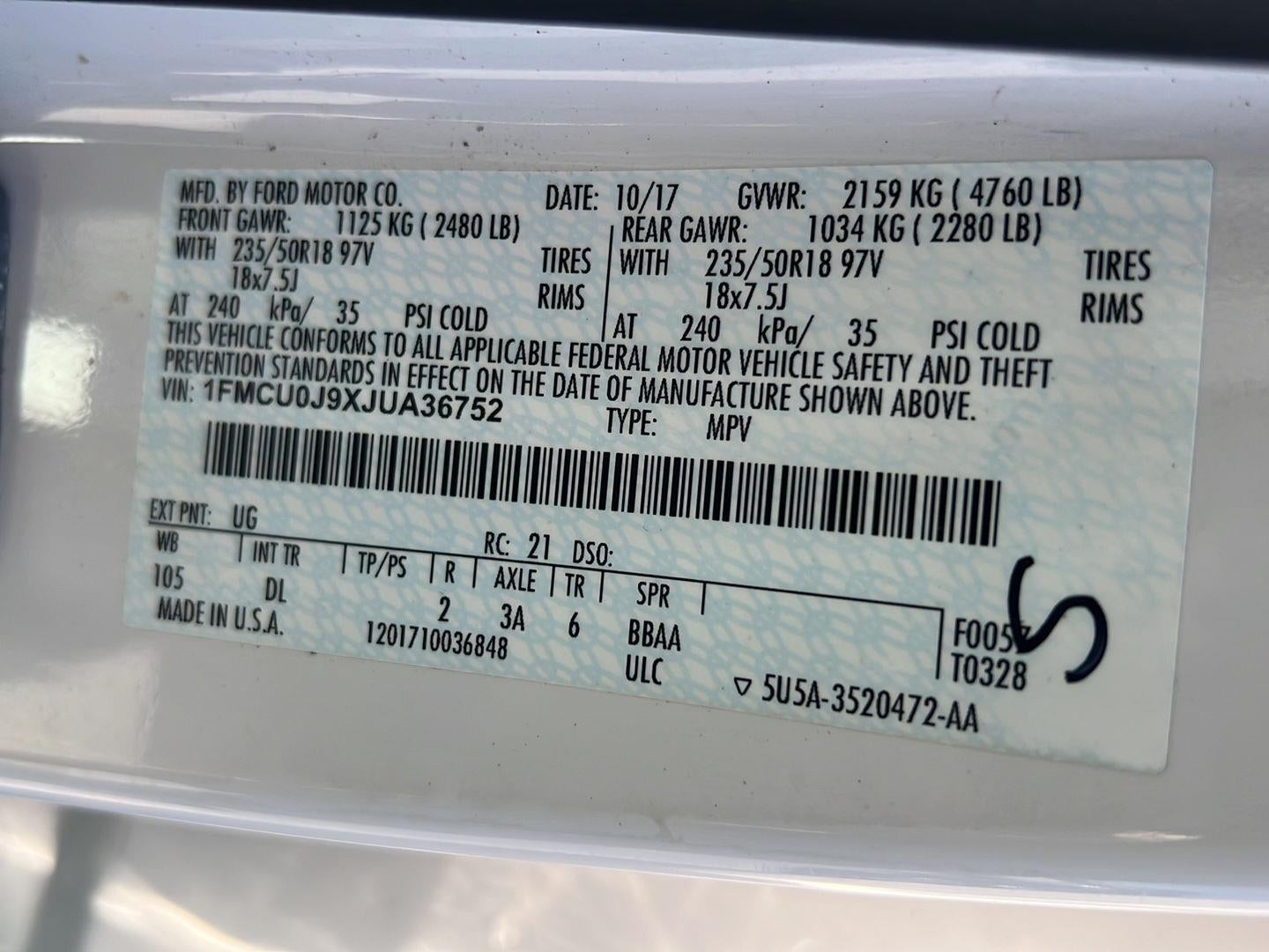 2018 Ford Escape Titanium