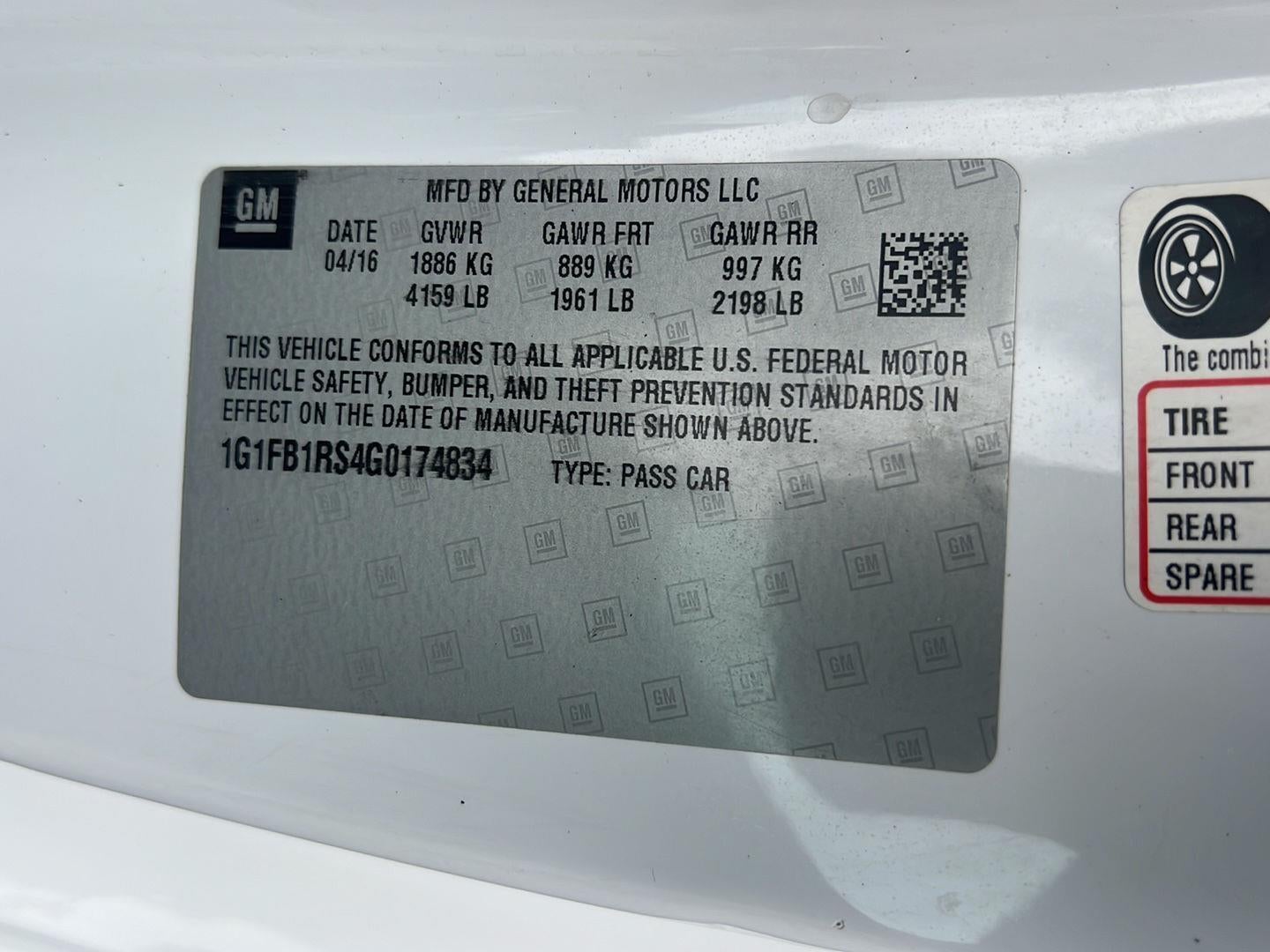 2016 Chevrolet Camaro 1LT