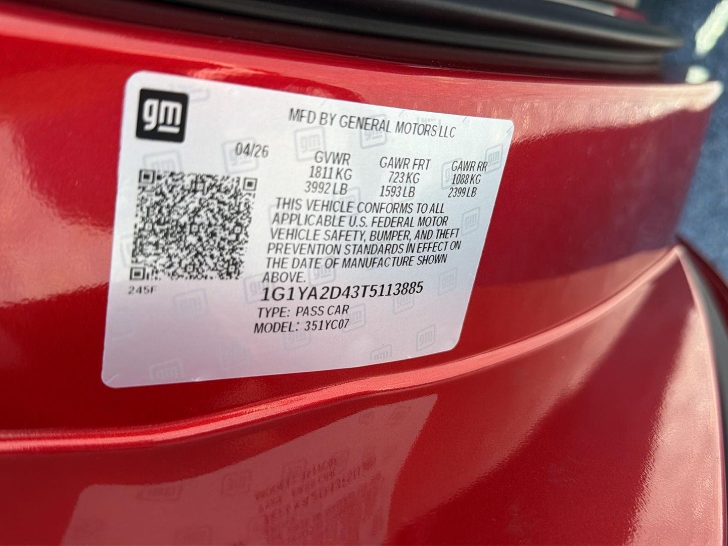 2026 Chevrolet Corvette Stingray 1LT