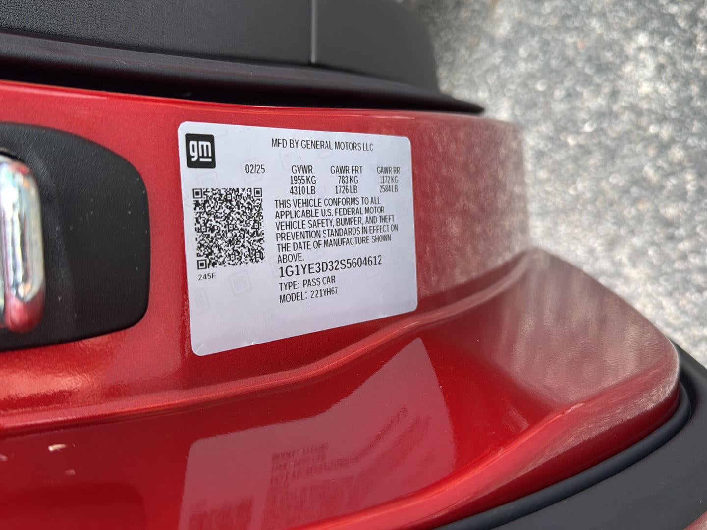 2025 Chevrolet Corvette Z06 2LZ