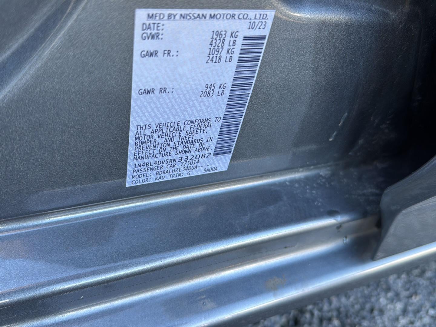 2024 Nissan Altima 2.5 SV