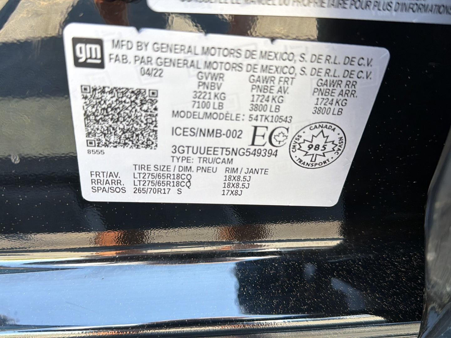 2022 GMC Sierra 1500 AT4