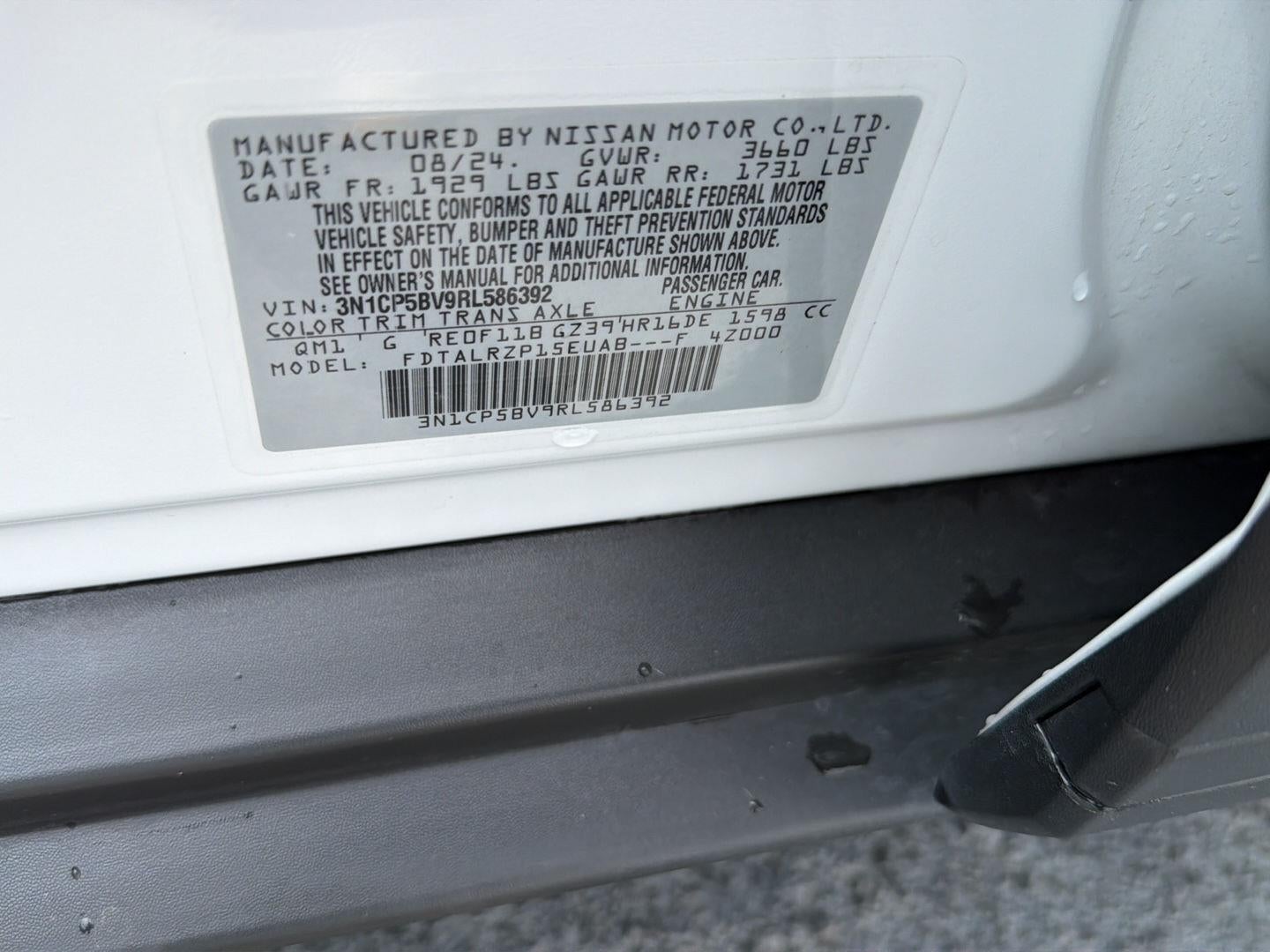 2024 Nissan Kicks S Xtronic CVT