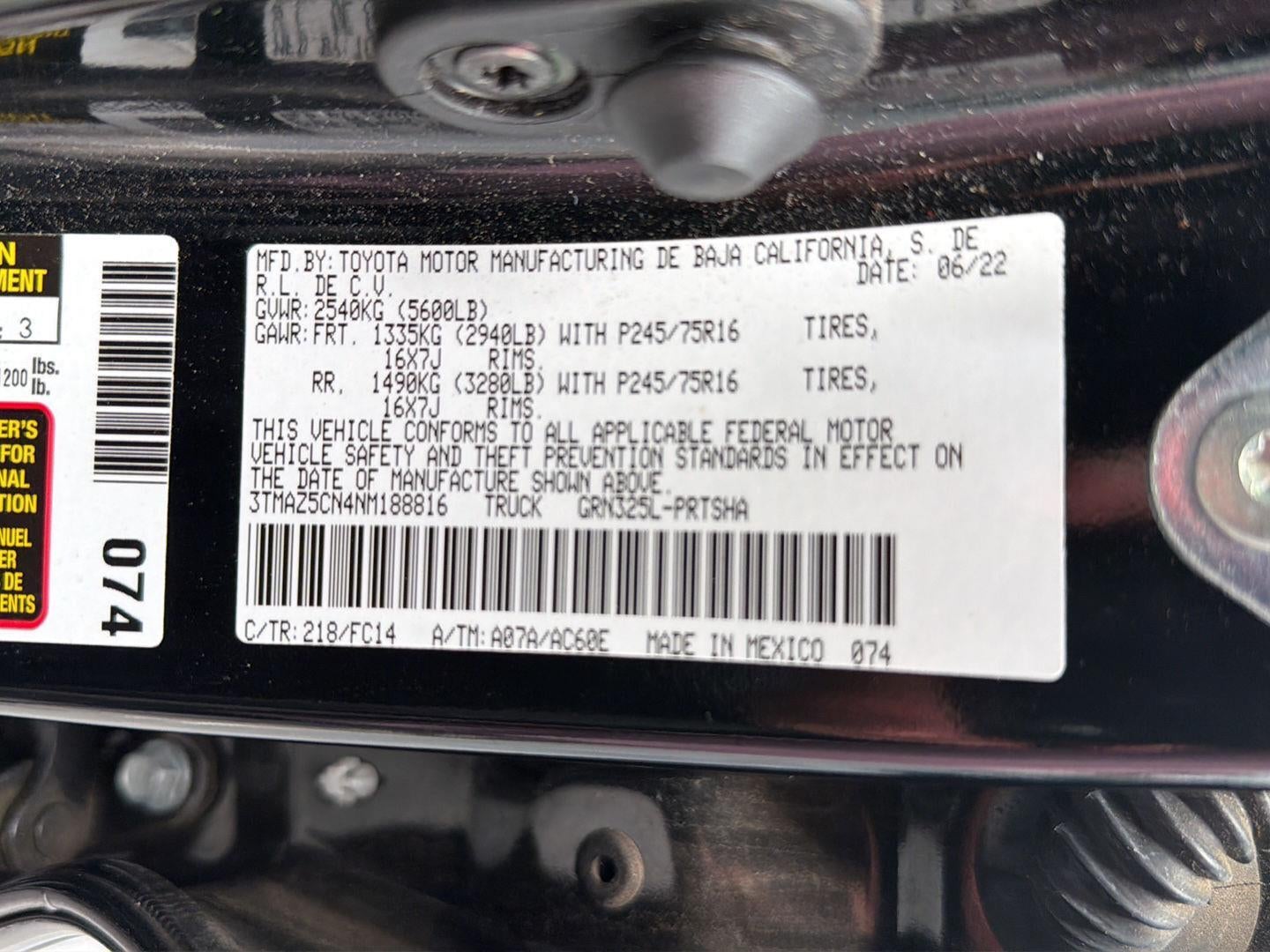 2022 Toyota Tacoma TRD Off Road