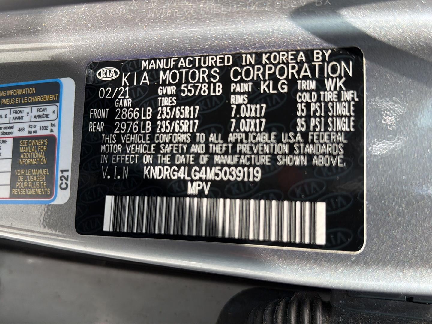 2021 Kia Sorento Hybrid S