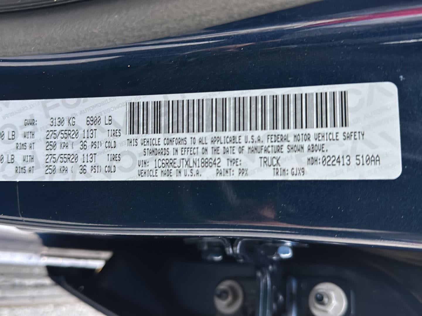 2020 RAM 1500 Laramie