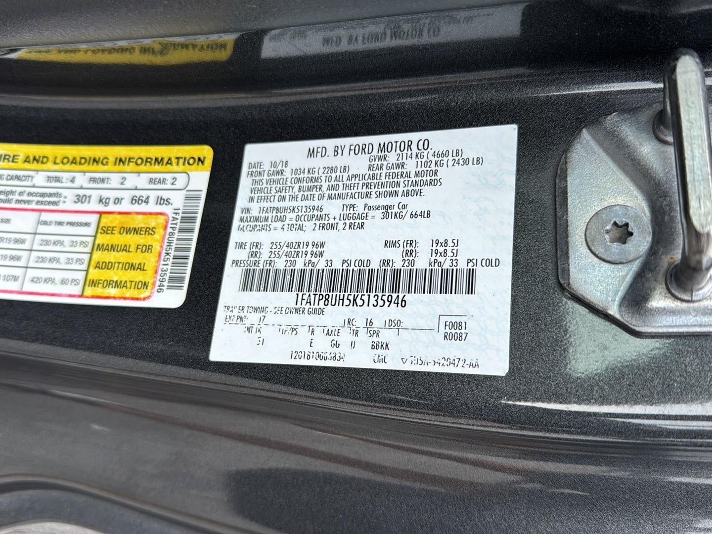 2019 Ford Mustang EcoBoost Premium