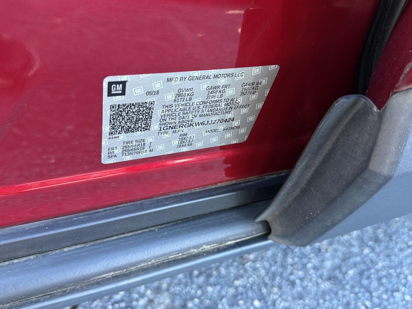 2018 Chevrolet Traverse LT Cloth