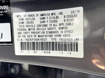 2016 Honda Accord Sedan Sport