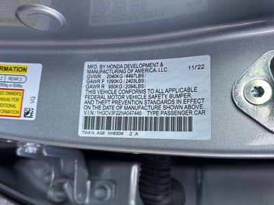 2022 Honda Accord Hybrid Sport