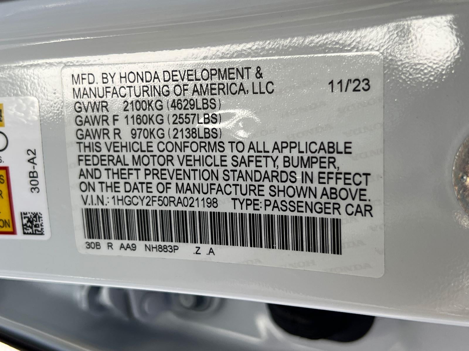2024 Honda Accord Hybrid Sport