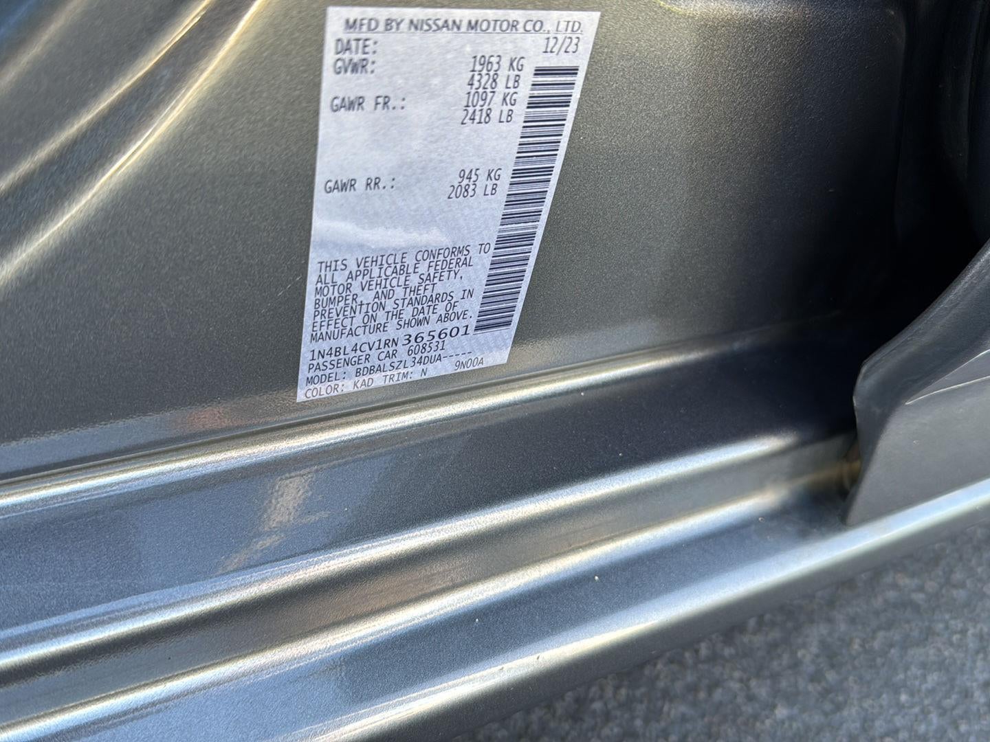 2024 Nissan Altima 2.5 SR