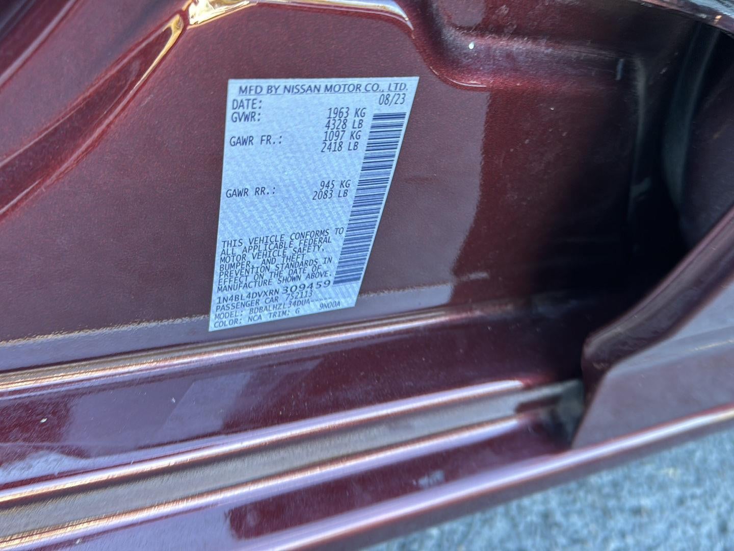 2024 Nissan Altima 2.5 SV