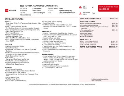 2023 Toyota RAV4 Hybrid Woodland Edition