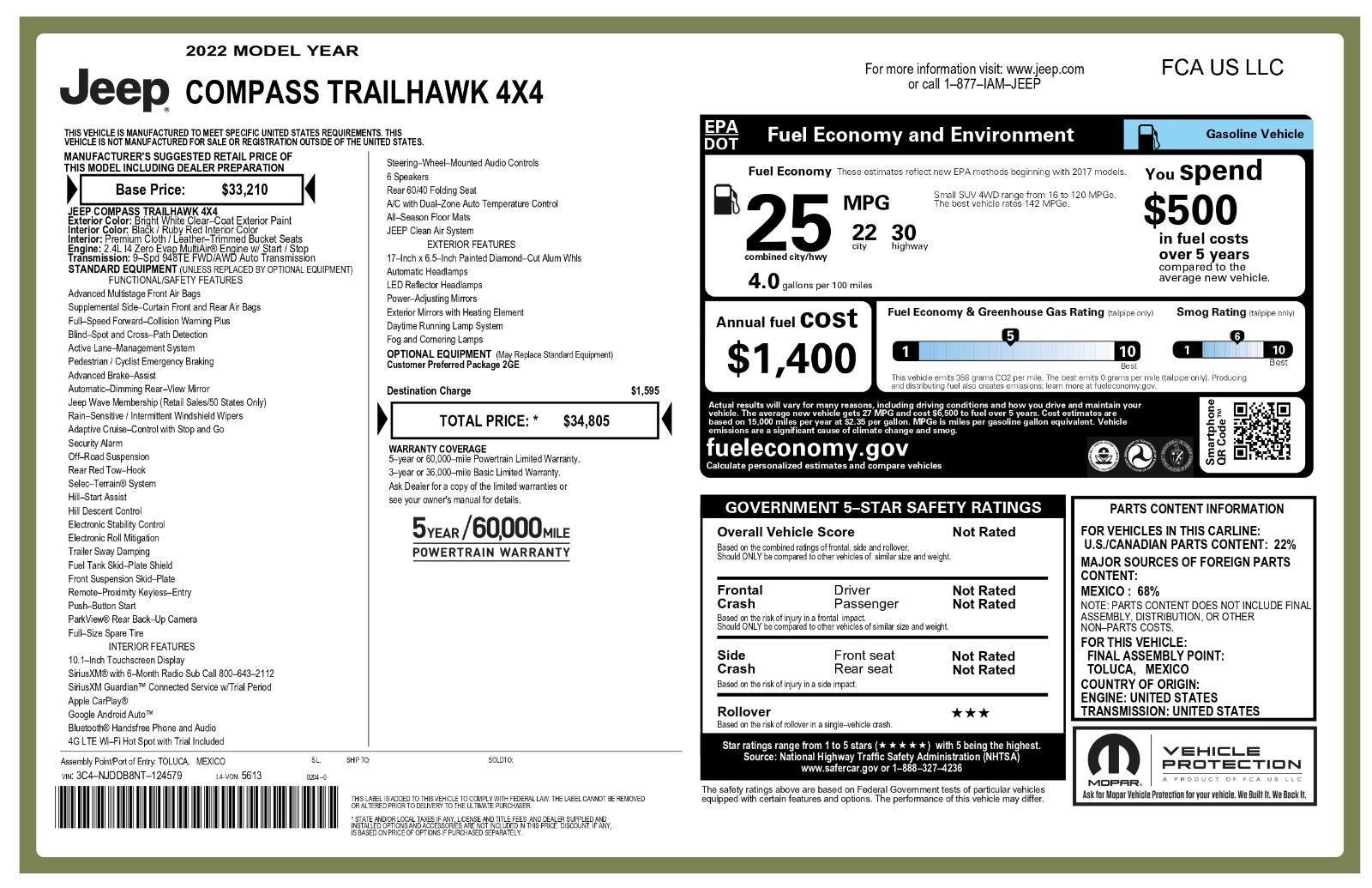 2022 Jeep Compass Trailhawk