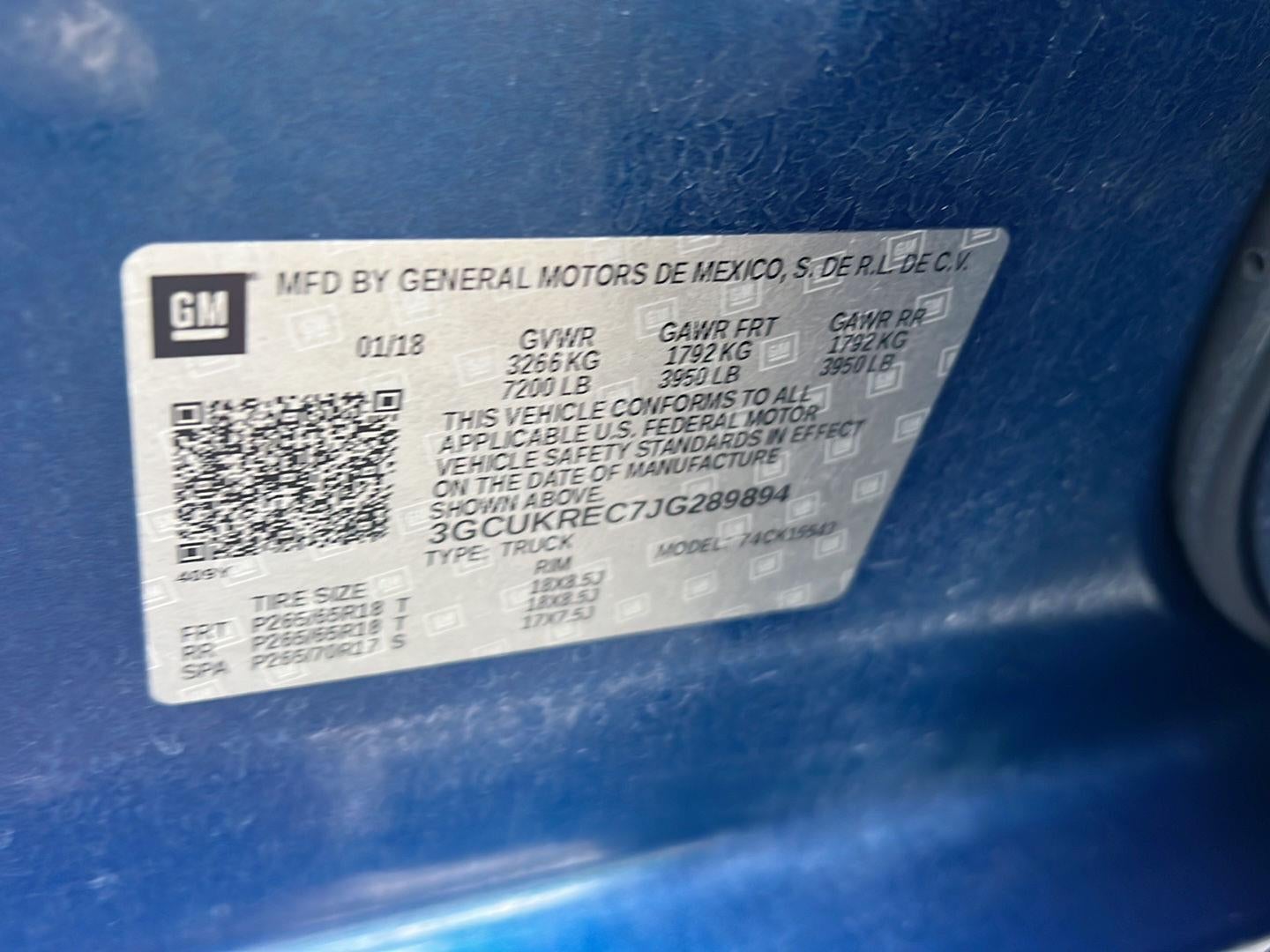 2018 Chevrolet Silverado 1500 LT