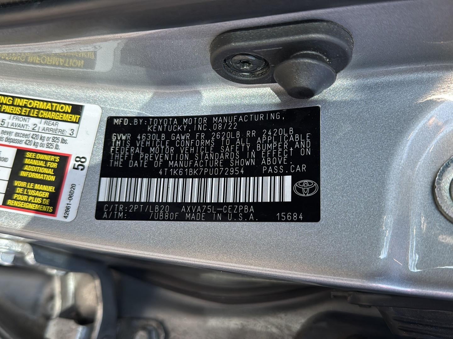 2023 Toyota Camry XSE