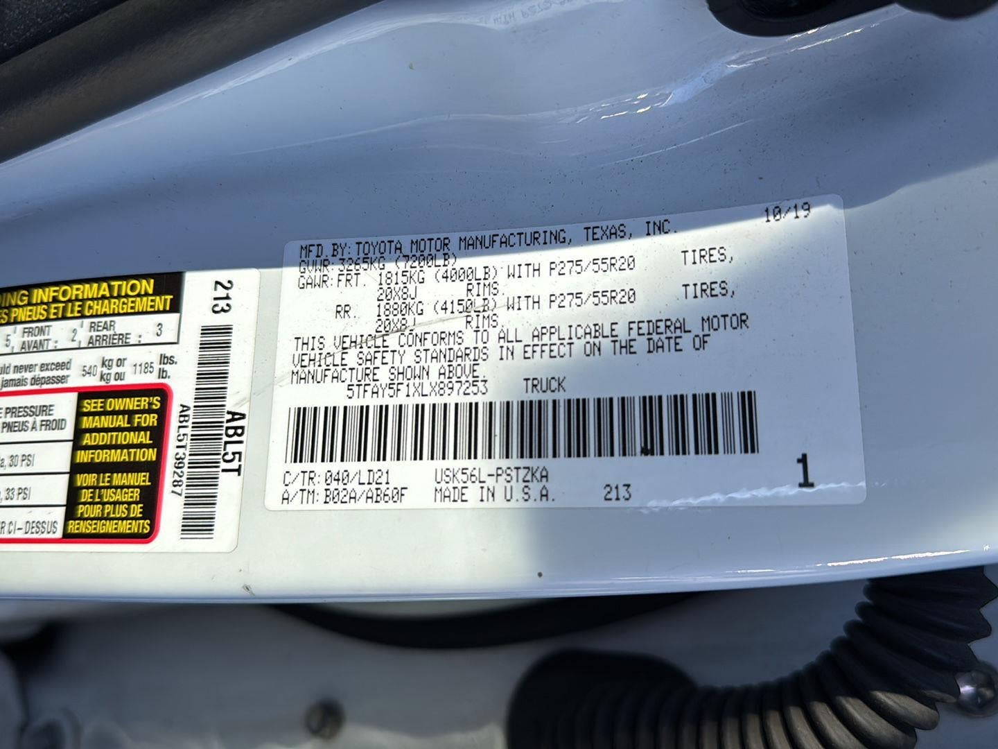 2020 Toyota Tundra 1794 Edition