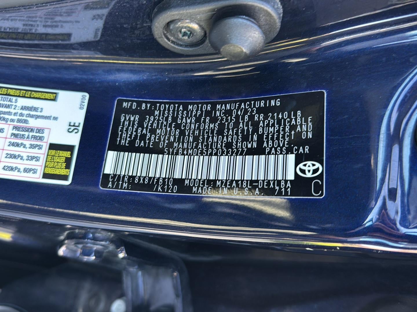 2023 Toyota Corolla LE