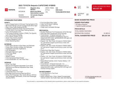 2023 Toyota Sequoia Capstone