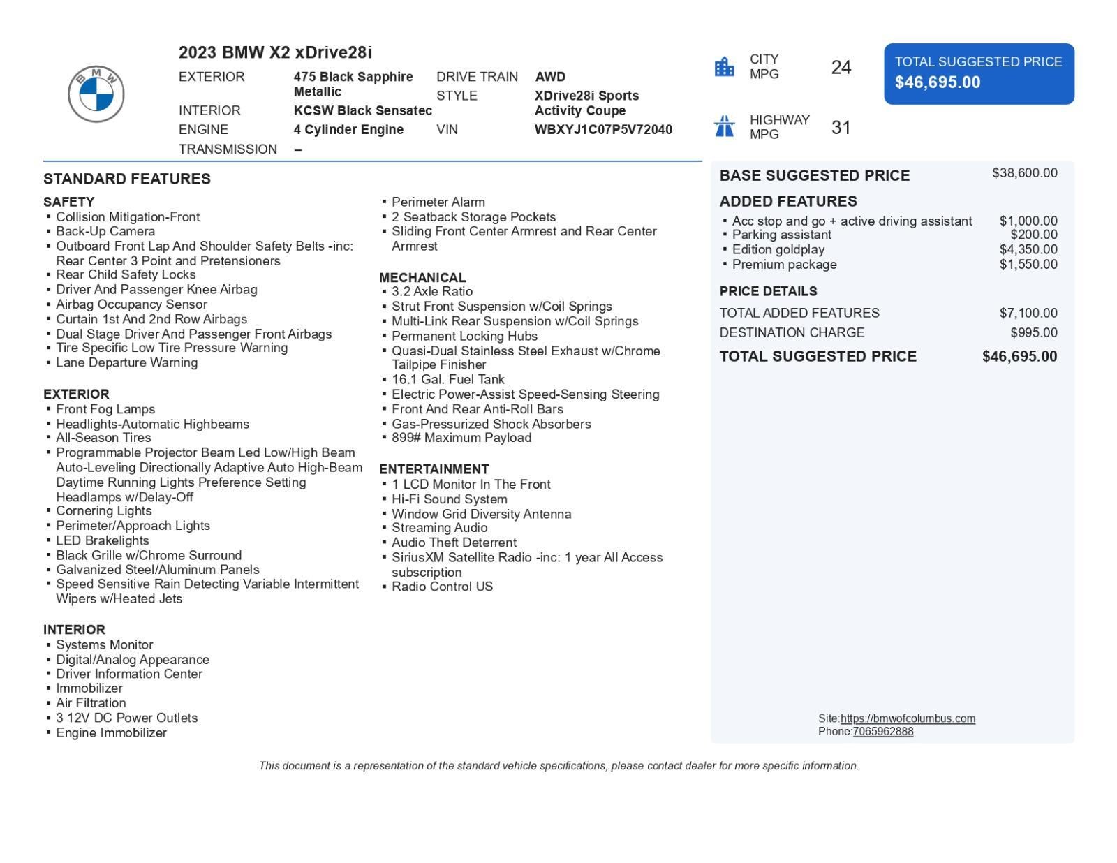 2023 BMW X2 xDrive28i